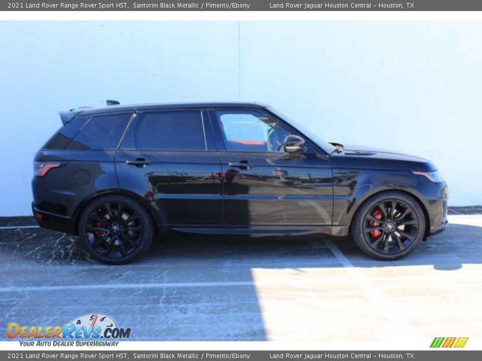 2021 Land Rover Range Rover Sport HST Santorini Black Metallic / Pimento/Ebony Photo #5