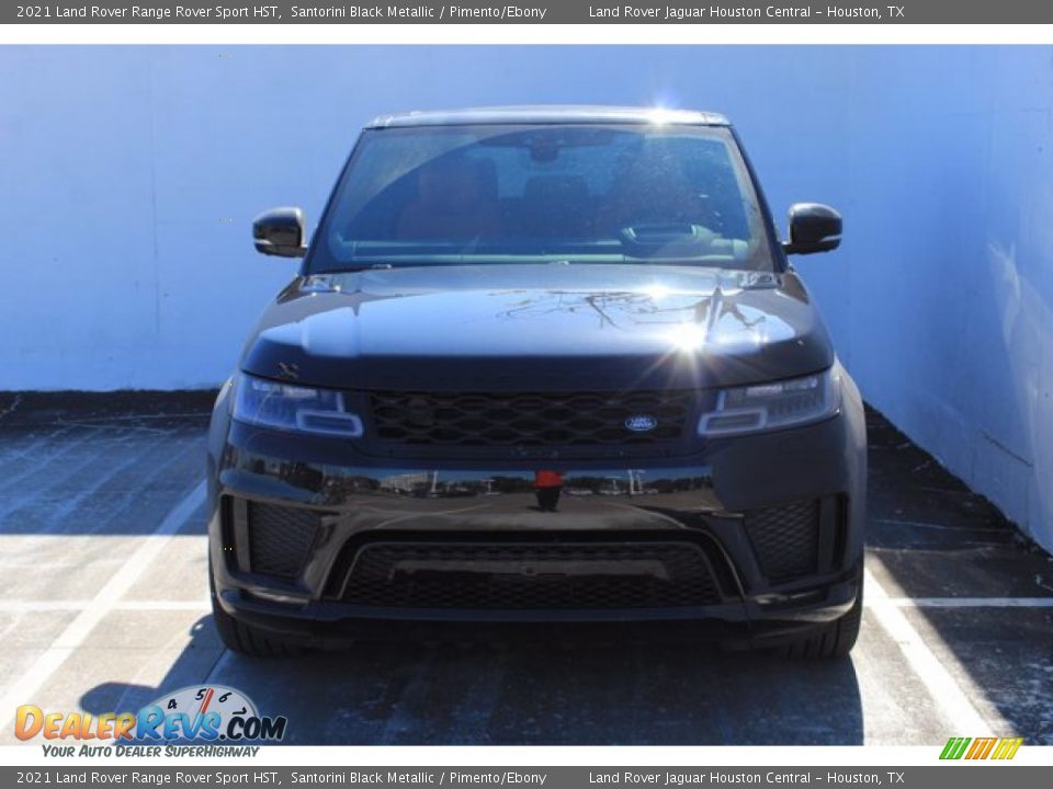 2021 Land Rover Range Rover Sport HST Santorini Black Metallic / Pimento/Ebony Photo #8