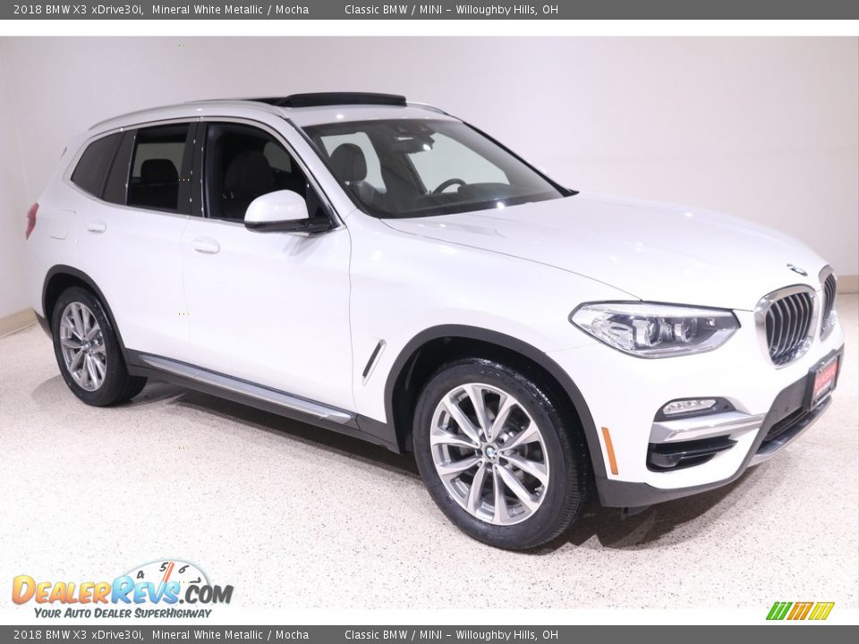 2018 BMW X3 xDrive30i Mineral White Metallic / Mocha Photo #1