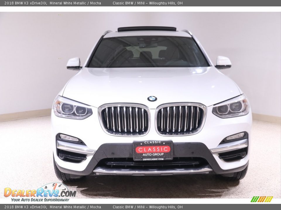 2018 BMW X3 xDrive30i Mineral White Metallic / Mocha Photo #2