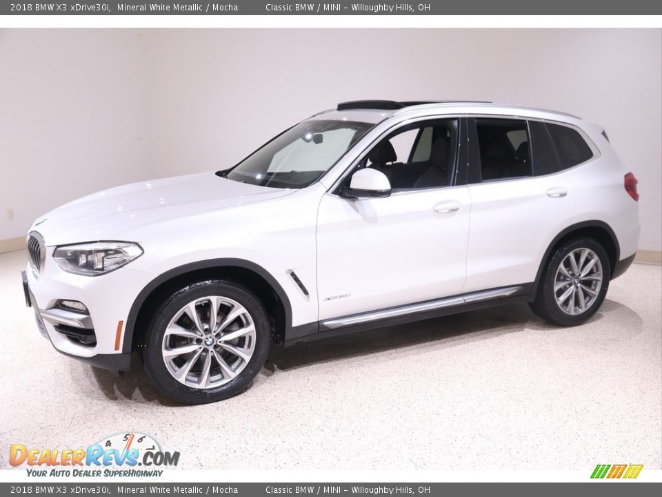 2018 BMW X3 xDrive30i Mineral White Metallic / Mocha Photo #3