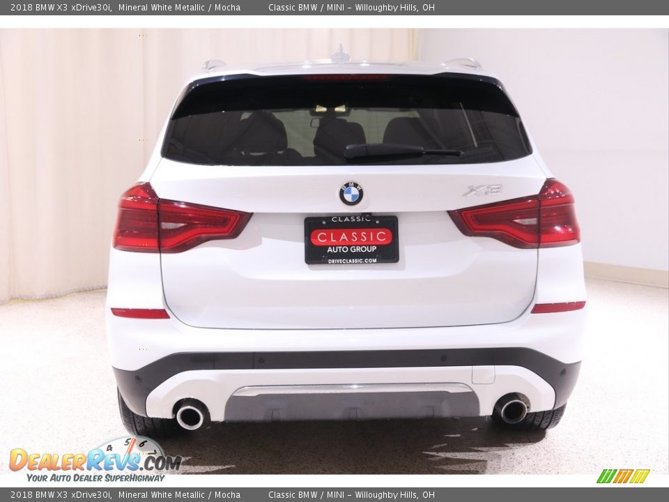 2018 BMW X3 xDrive30i Mineral White Metallic / Mocha Photo #23