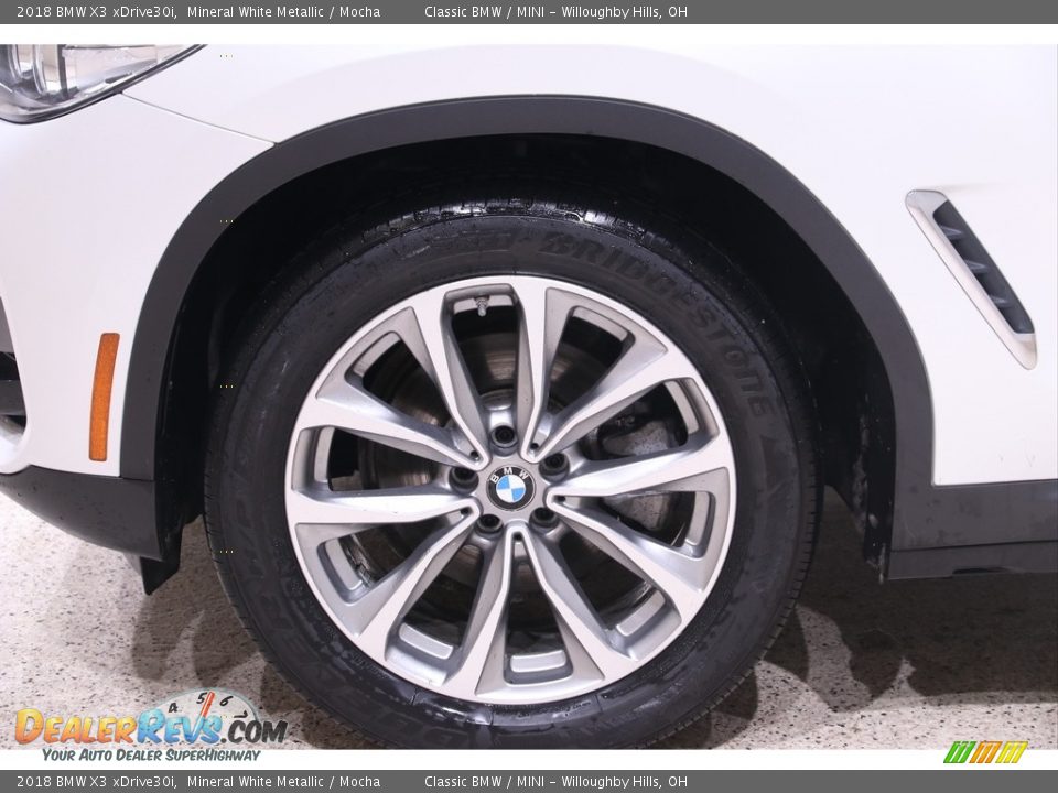 2018 BMW X3 xDrive30i Mineral White Metallic / Mocha Photo #25