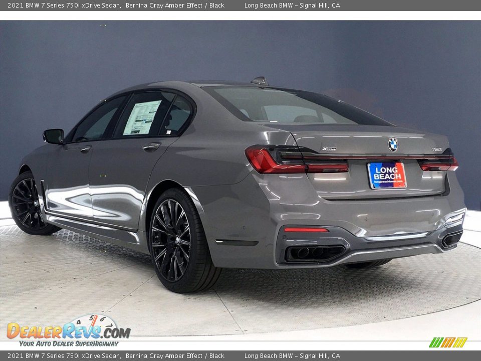 2021 BMW 7 Series 750i xDrive Sedan Bernina Gray Amber Effect / Black Photo #3