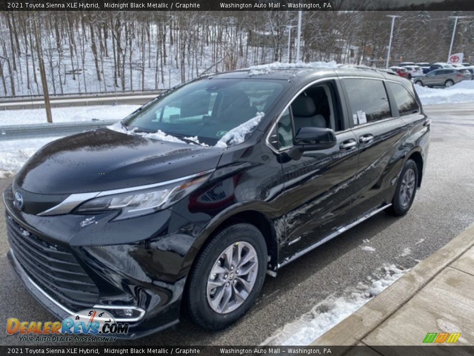 2021 Toyota Sienna XLE Hybrid Midnight Black Metallic / Graphite Photo #13