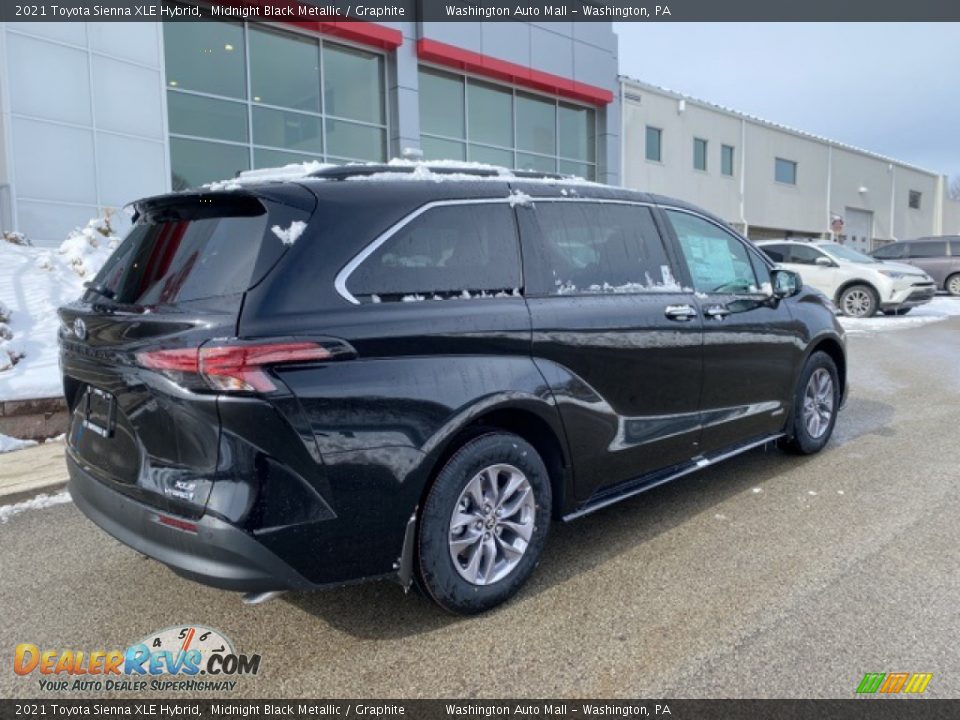 2021 Toyota Sienna XLE Hybrid Midnight Black Metallic / Graphite Photo #14