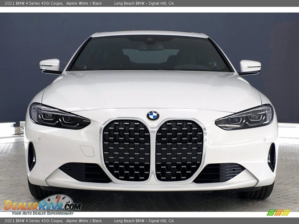 2021 BMW 4 Series 430i Coupe Alpine White / Black Photo #2