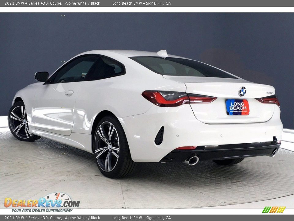 2021 BMW 4 Series 430i Coupe Alpine White / Black Photo #3