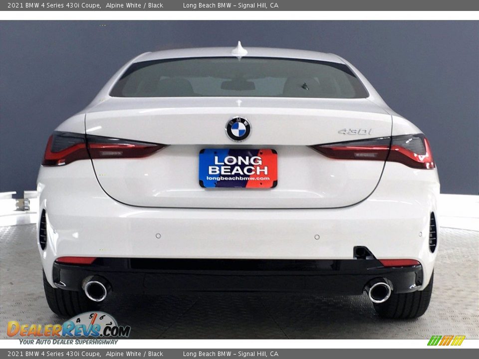 2021 BMW 4 Series 430i Coupe Alpine White / Black Photo #4