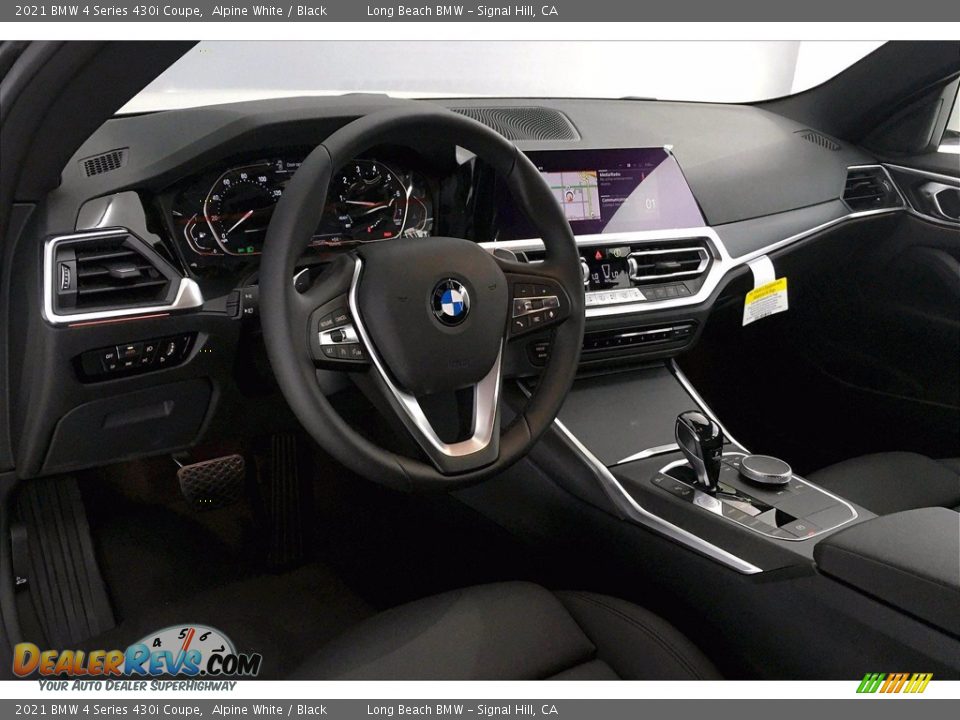 2021 BMW 4 Series 430i Coupe Alpine White / Black Photo #7