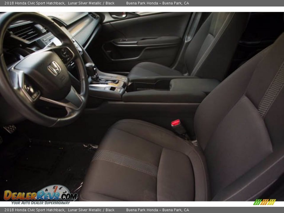 2018 Honda Civic Sport Hatchback Lunar Silver Metallic / Black Photo #3
