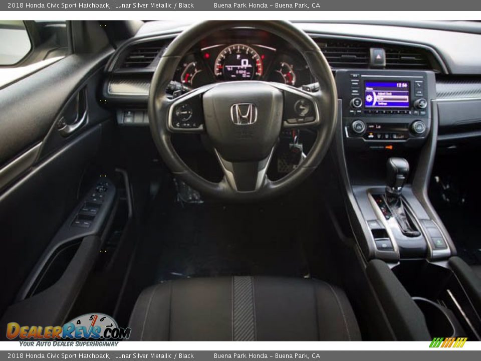 2018 Honda Civic Sport Hatchback Lunar Silver Metallic / Black Photo #5
