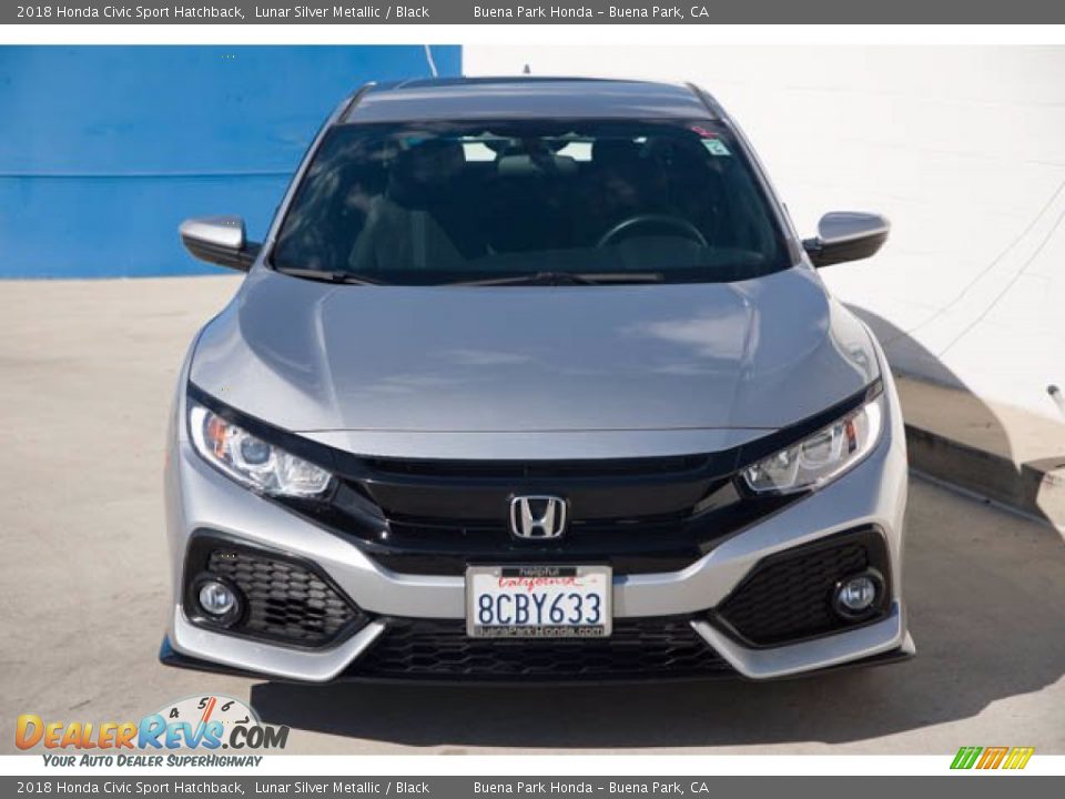 2018 Honda Civic Sport Hatchback Lunar Silver Metallic / Black Photo #7