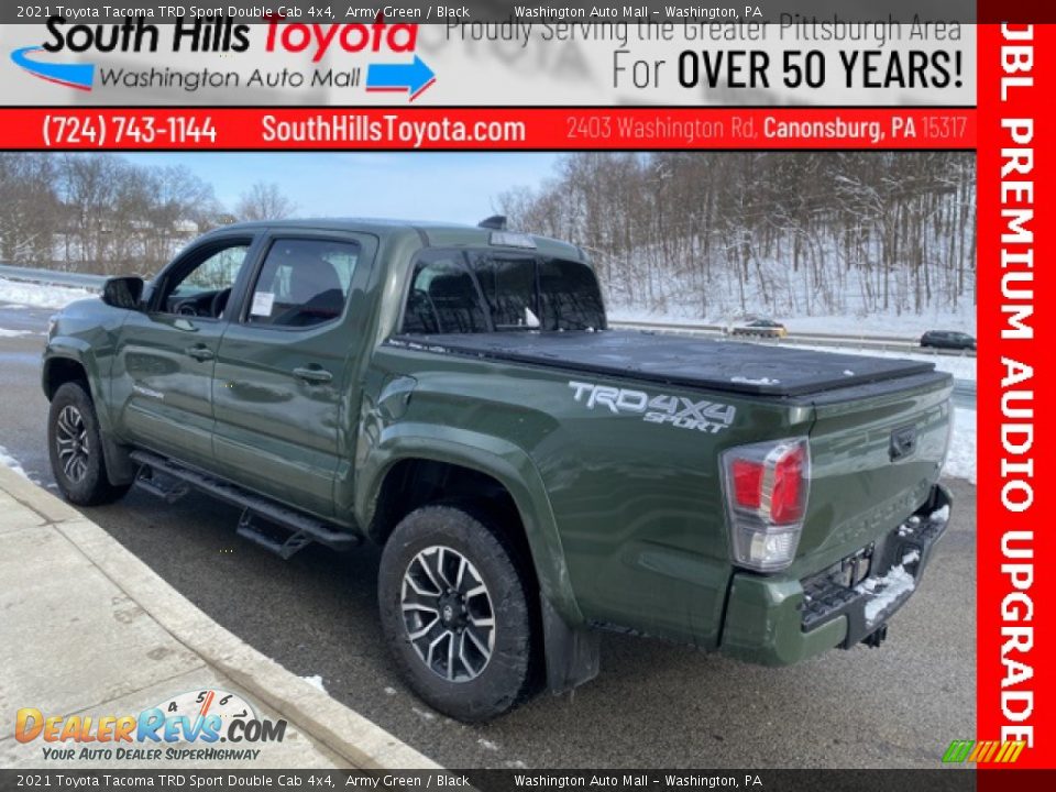 2021 Toyota Tacoma TRD Sport Double Cab 4x4 Army Green / Black Photo #2