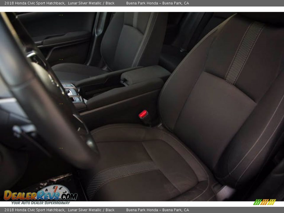 2018 Honda Civic Sport Hatchback Lunar Silver Metallic / Black Photo #17