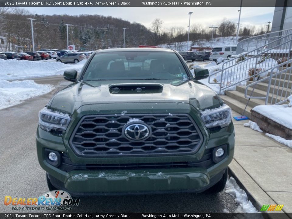 2021 Toyota Tacoma TRD Sport Double Cab 4x4 Army Green / Black Photo #12