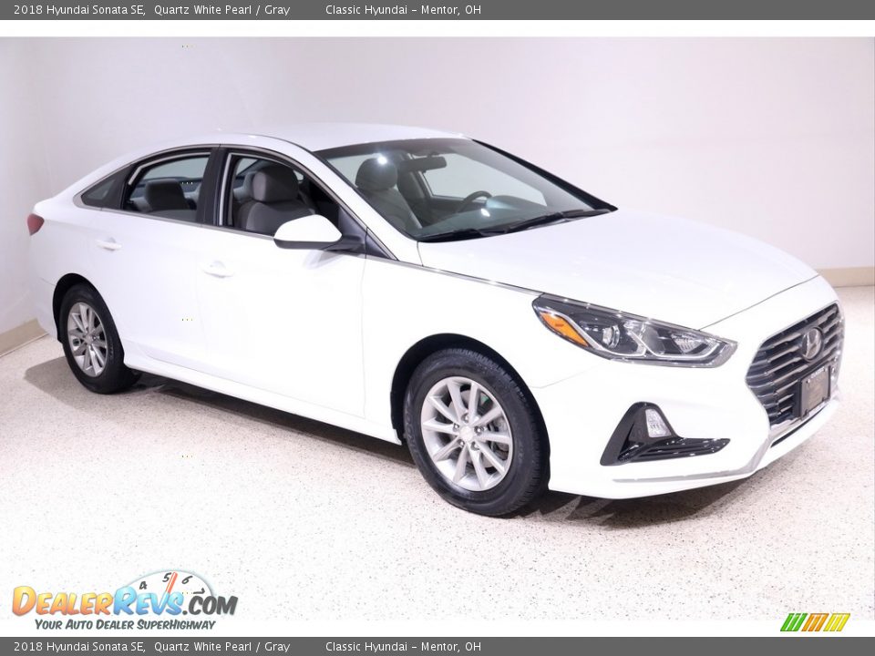 2018 Hyundai Sonata SE Quartz White Pearl / Gray Photo #1