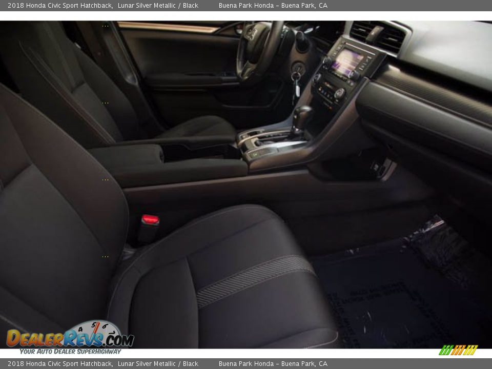 2018 Honda Civic Sport Hatchback Lunar Silver Metallic / Black Photo #22