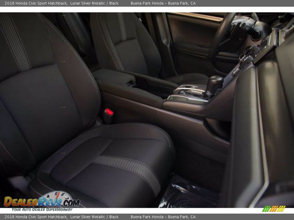 2018 Honda Civic Sport Hatchback Lunar Silver Metallic / Black Photo #23