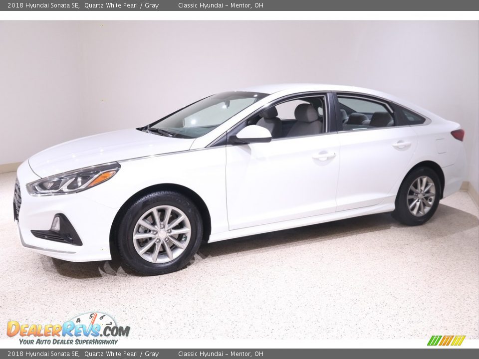 2018 Hyundai Sonata SE Quartz White Pearl / Gray Photo #3
