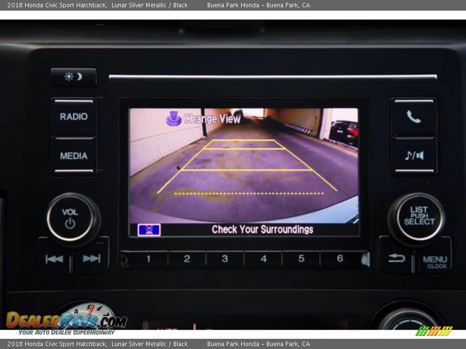 2018 Honda Civic Sport Hatchback Lunar Silver Metallic / Black Photo #25