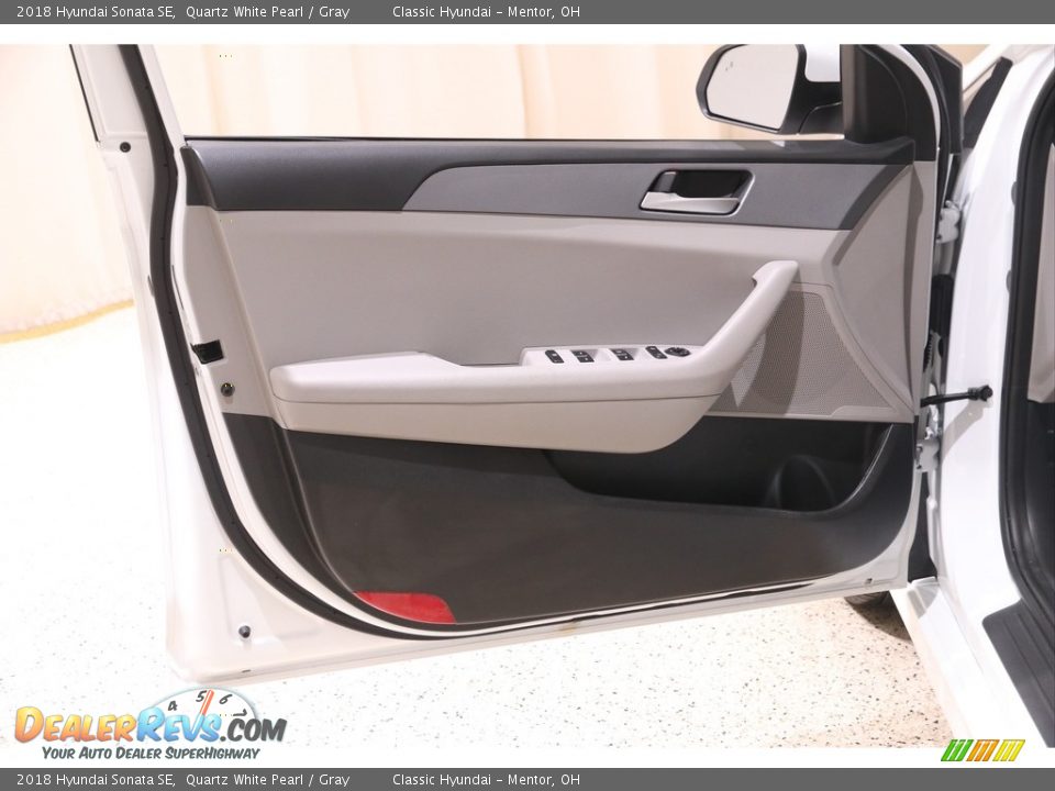 2018 Hyundai Sonata SE Quartz White Pearl / Gray Photo #4