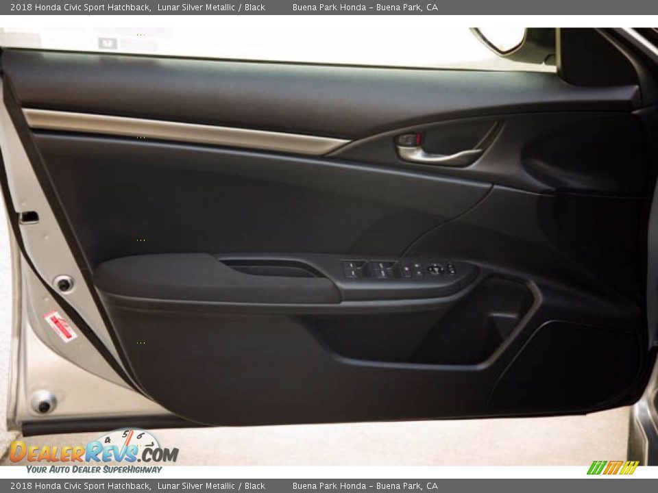 2018 Honda Civic Sport Hatchback Lunar Silver Metallic / Black Photo #27