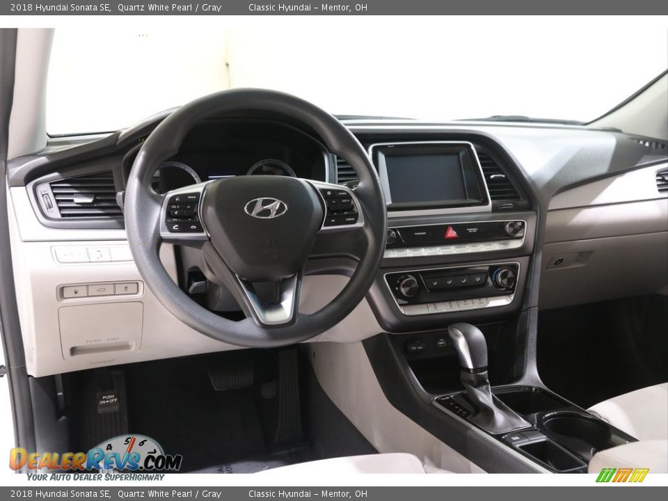 2018 Hyundai Sonata SE Quartz White Pearl / Gray Photo #6