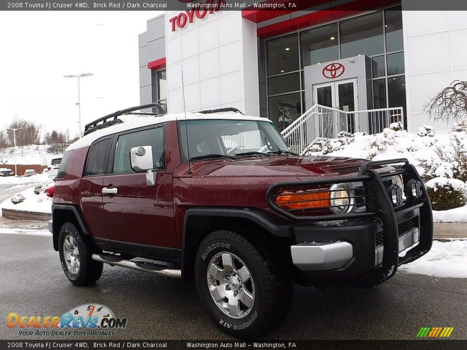 2008 Toyota FJ Cruiser 4WD Brick Red / Dark Charcoal Photo #1