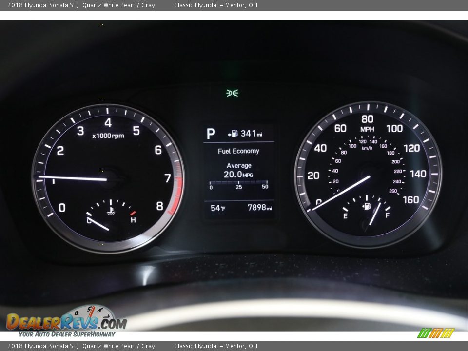 2018 Hyundai Sonata SE Quartz White Pearl / Gray Photo #8
