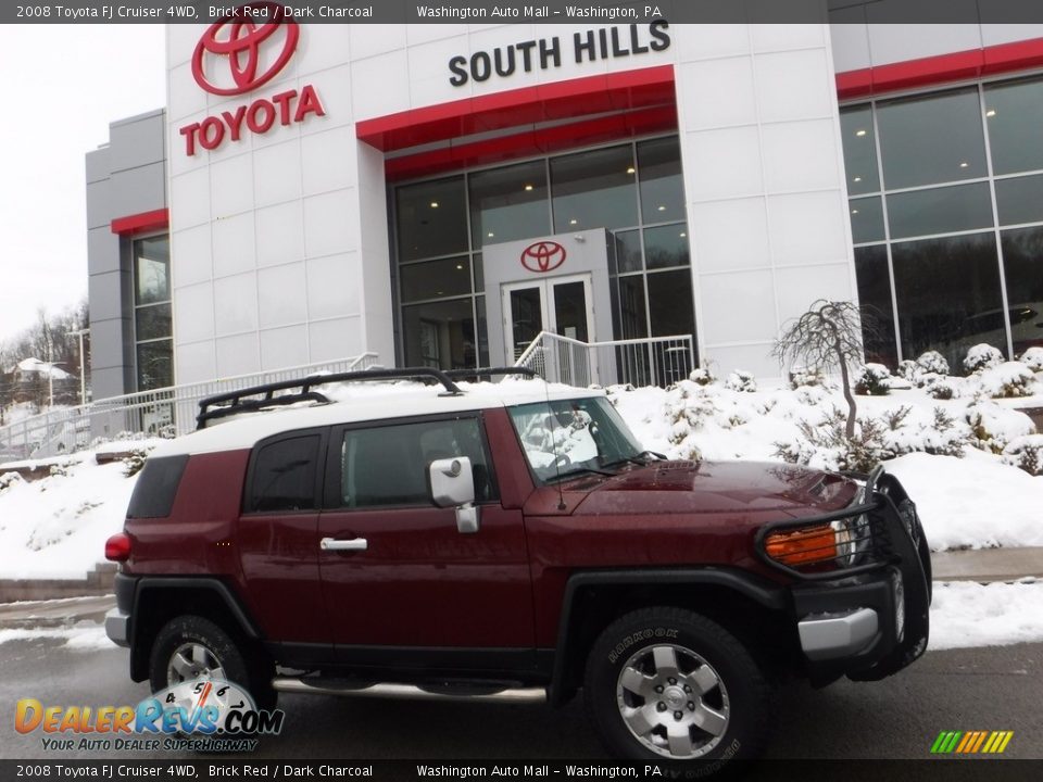 2008 Toyota FJ Cruiser 4WD Brick Red / Dark Charcoal Photo #2