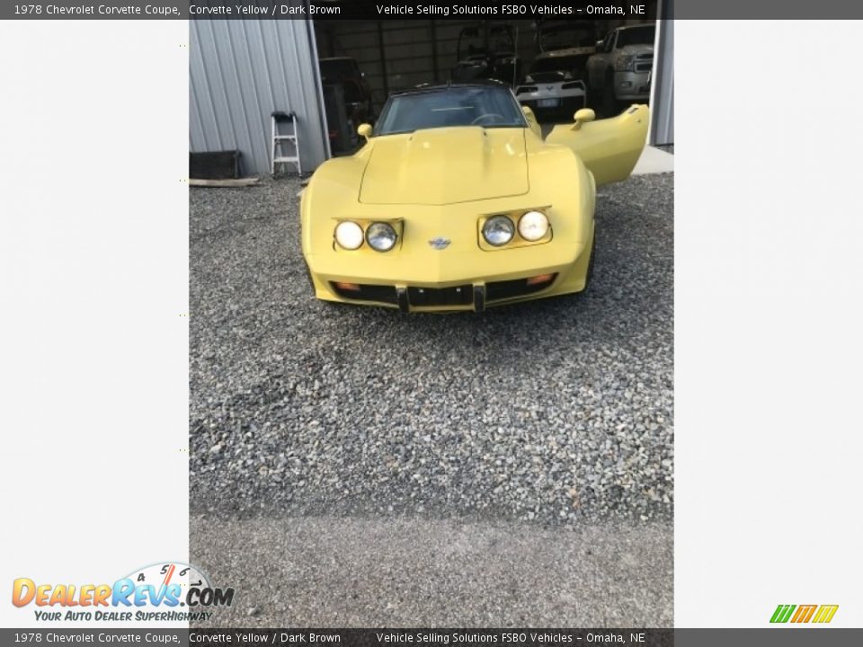 1978 Chevrolet Corvette Coupe Corvette Yellow / Dark Brown Photo #2