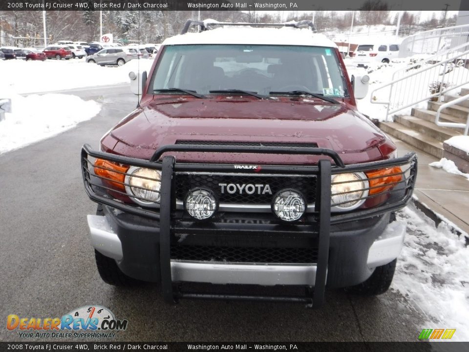 2008 Toyota FJ Cruiser 4WD Brick Red / Dark Charcoal Photo #8