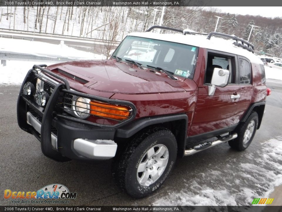 2008 Toyota FJ Cruiser 4WD Brick Red / Dark Charcoal Photo #9