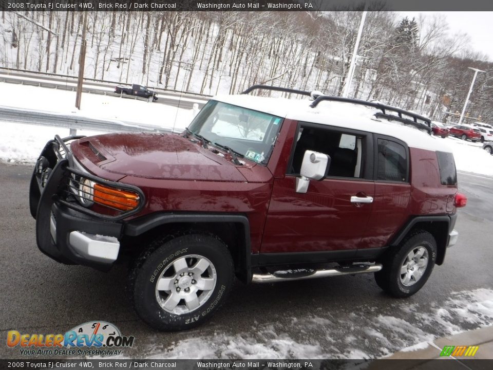 2008 Toyota FJ Cruiser 4WD Brick Red / Dark Charcoal Photo #10