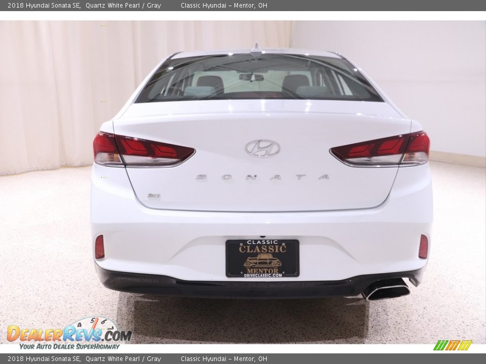 2018 Hyundai Sonata SE Quartz White Pearl / Gray Photo #18