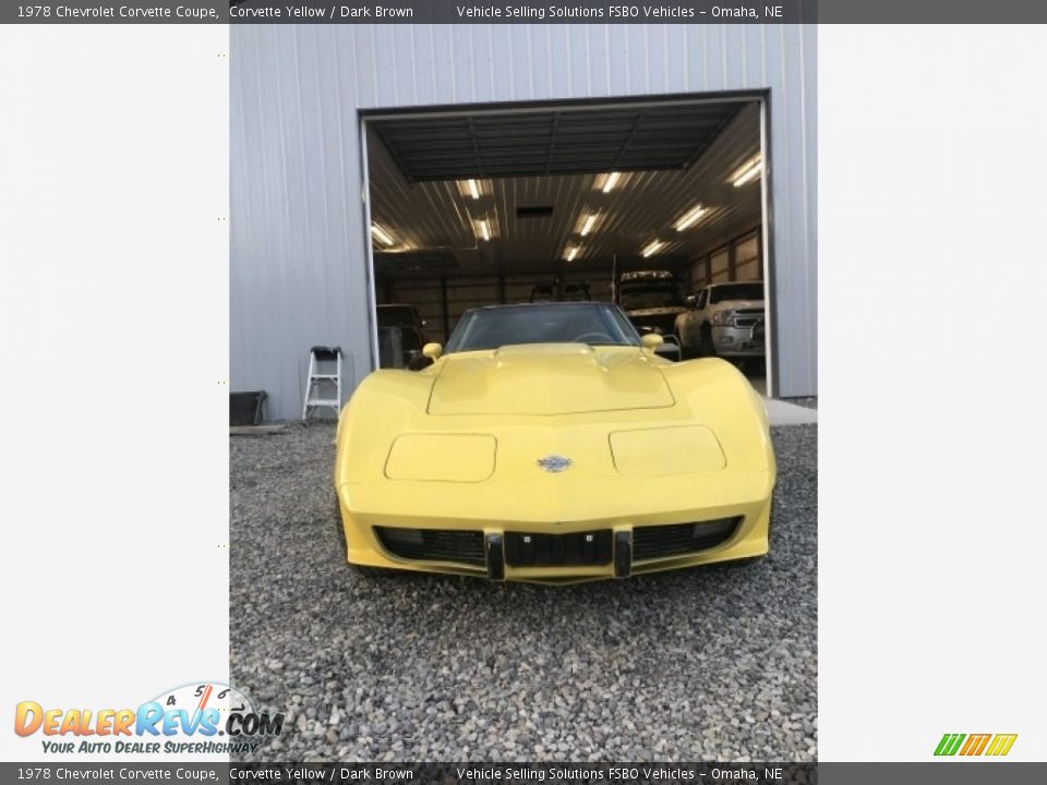 1978 Chevrolet Corvette Coupe Corvette Yellow / Dark Brown Photo #9