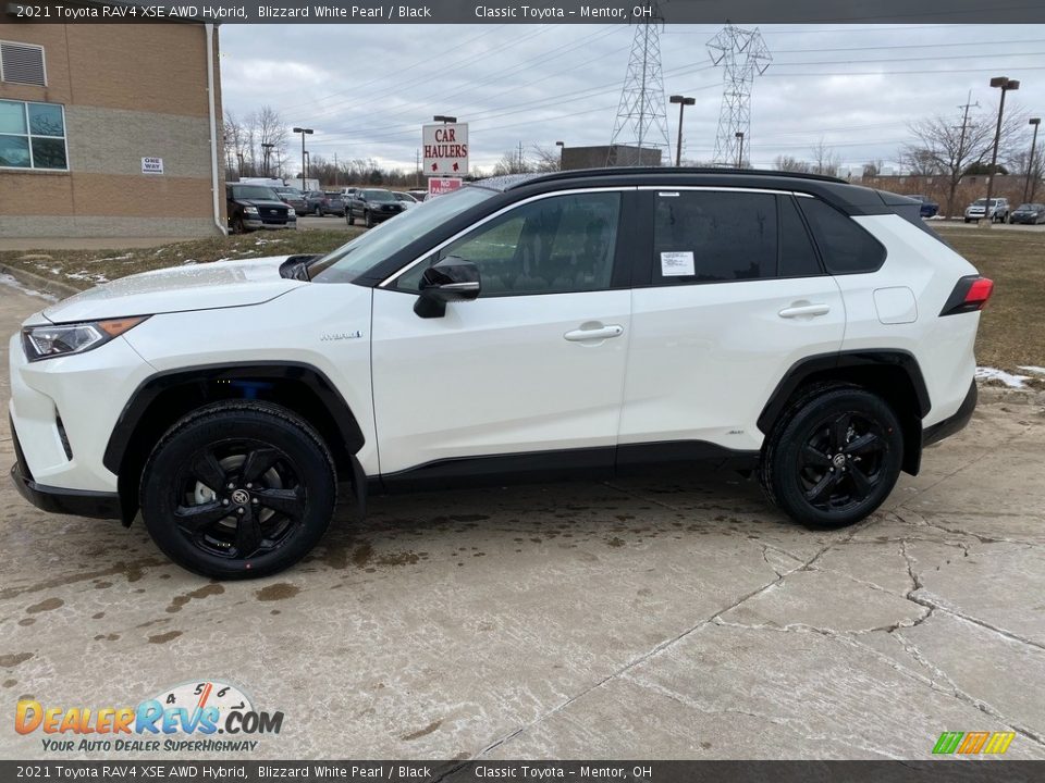 2021 Toyota RAV4 XSE AWD Hybrid Blizzard White Pearl / Black Photo #1