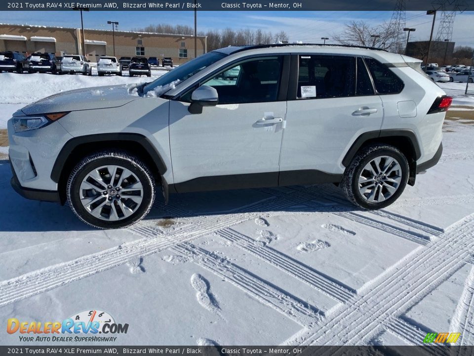 2021 Toyota RAV4 XLE Premium AWD Blizzard White Pearl / Black Photo #1