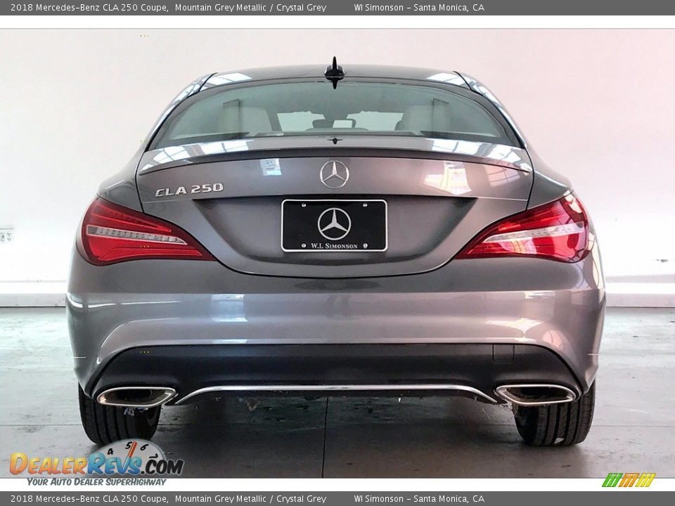 2018 Mercedes-Benz CLA 250 Coupe Mountain Grey Metallic / Crystal Grey Photo #3