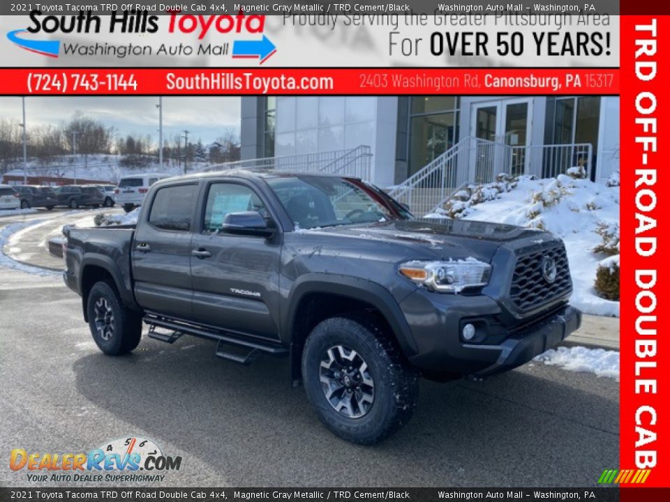 2021 Toyota Tacoma TRD Off Road Double Cab 4x4 Magnetic Gray Metallic / TRD Cement/Black Photo #1