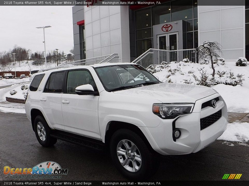 2018 Toyota 4Runner SR5 4x4 Super White / Sand Beige Photo #1