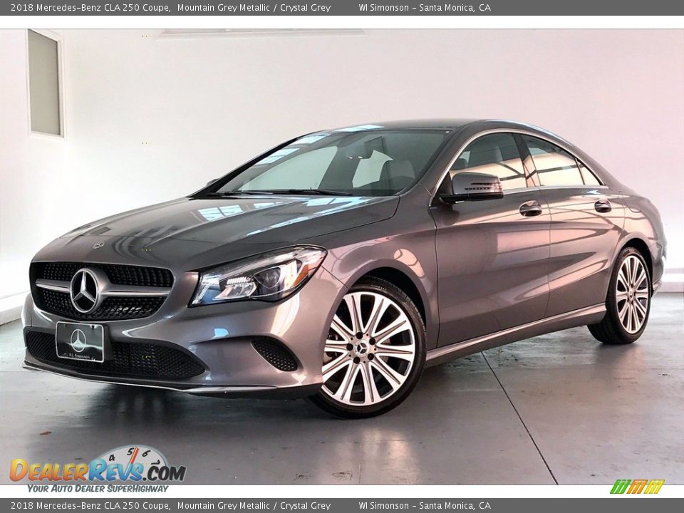 2018 Mercedes-Benz CLA 250 Coupe Mountain Grey Metallic / Crystal Grey Photo #12