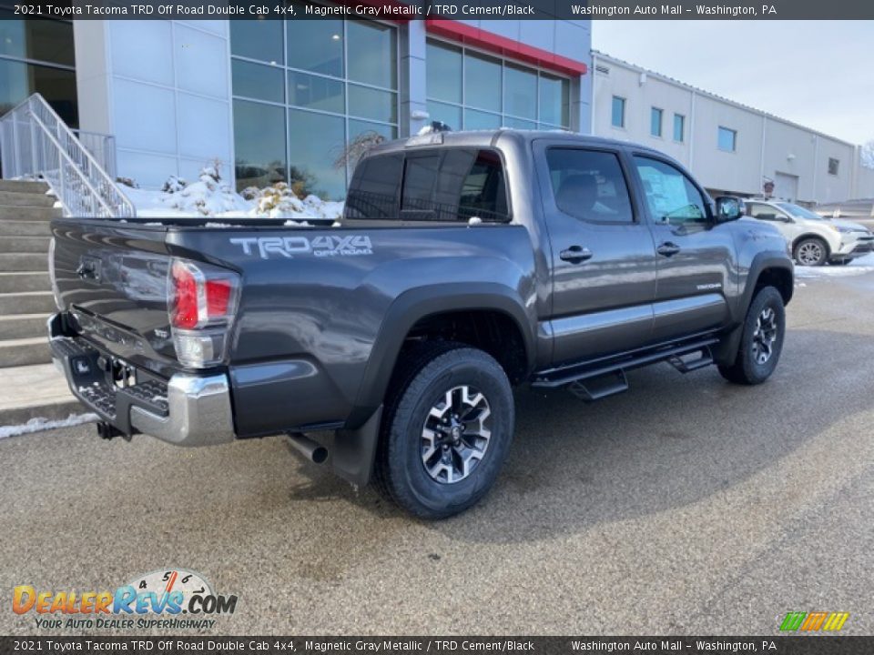 2021 Toyota Tacoma TRD Off Road Double Cab 4x4 Magnetic Gray Metallic / TRD Cement/Black Photo #13