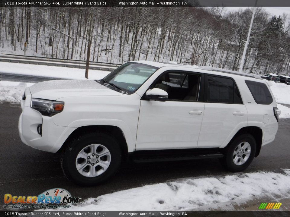 2018 Toyota 4Runner SR5 4x4 Super White / Sand Beige Photo #13