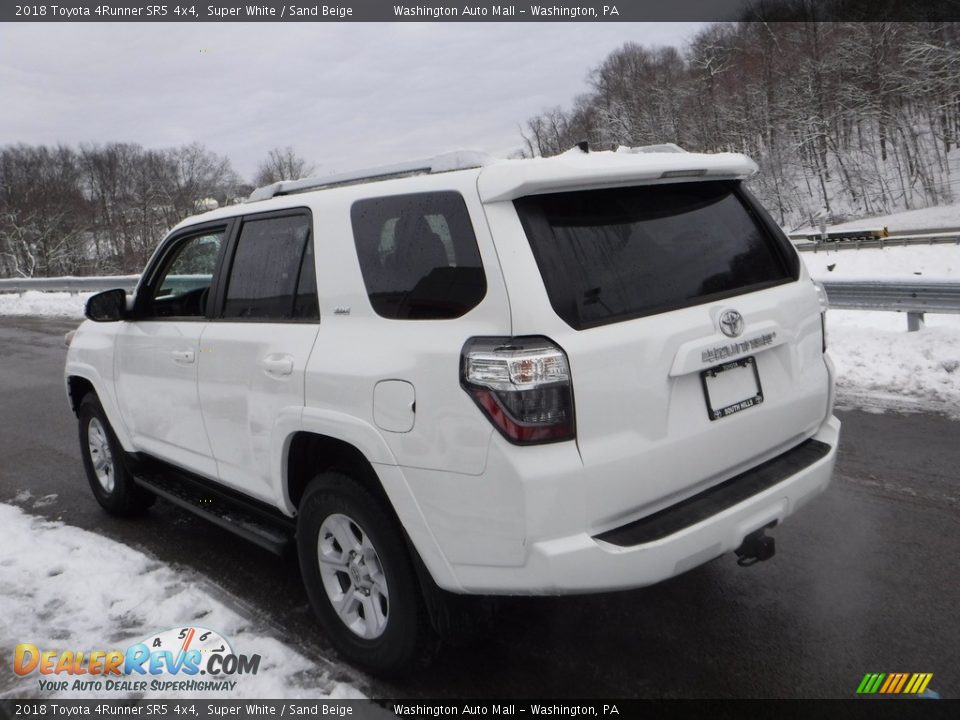 2018 Toyota 4Runner SR5 4x4 Super White / Sand Beige Photo #15