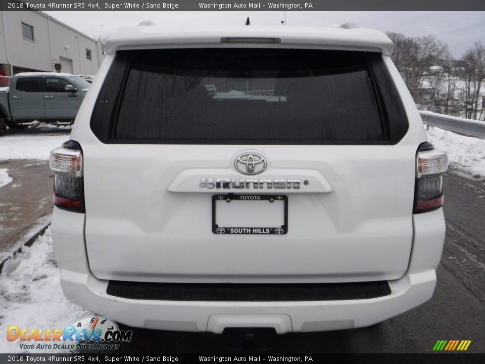 2018 Toyota 4Runner SR5 4x4 Super White / Sand Beige Photo #16