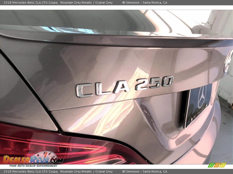 2018 Mercedes-Benz CLA 250 Coupe Mountain Grey Metallic / Crystal Grey Photo #31