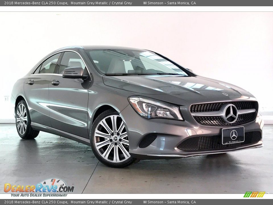 2018 Mercedes-Benz CLA 250 Coupe Mountain Grey Metallic / Crystal Grey Photo #34