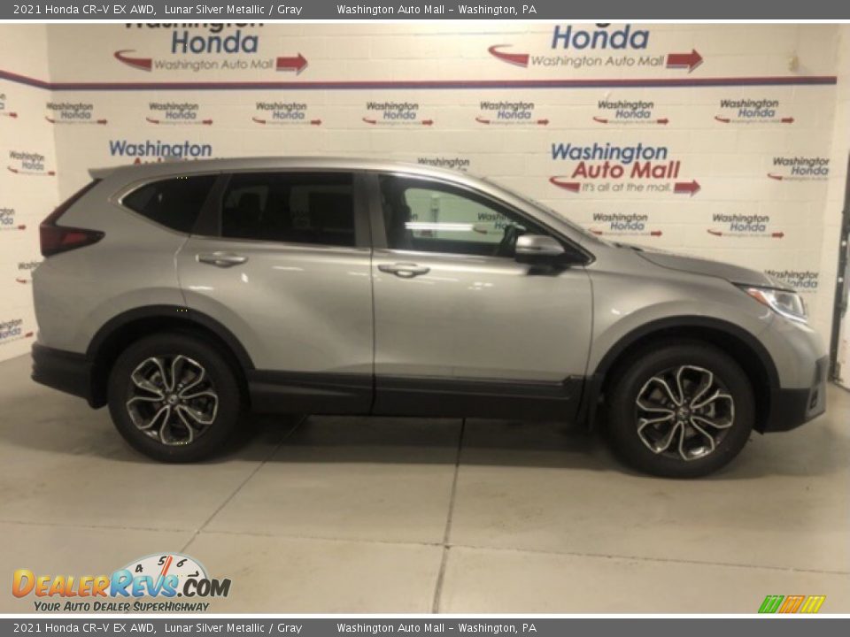 2021 Honda CR-V EX AWD Lunar Silver Metallic / Gray Photo #1